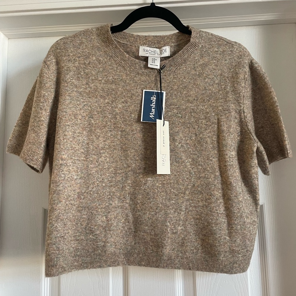 Rachel Zoe Beige Knit Top
